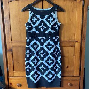 JESSICA  black & white dress 4P